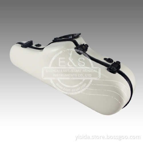 White Fiberglass Alto Saxophone Case